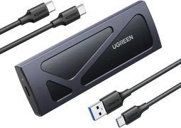 Ugreen Aluminum M.2 NVMe SSD behuizing - Externe behuizing - USB 3.2 Gen2 10Gb/s - Zwart