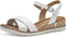 Tamaris Essentials - Dames Sandalen - Hakhoogte 4,5 cm - Wit - Maat 41