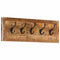 vidaXL - Wandkapstok - met - 5 - haken - massief - mangohout