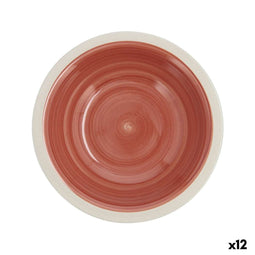 Quid Calypso - Diep bord - Keramisch Ø 21,5 cm - Terra cotta (12 stuks)
