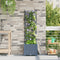 vidaXL - Tuinbak - met - Trellis - Lichtgrijs - 40x40x143 - cm