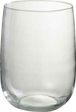 J-Line windlicht Ei - kaarshouder - glas - transparant