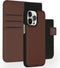 Accezz Hoesje Geschikt voor iPhone 14 Pro Max Hoesje Met Pasjeshouder - Accezz Premium Leather 2 in 1 Wallet Bookcase - Bruin