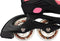 Nijdam Panther Poise - Skeelers - Verstelbaar - Zwart/Roze - Maat 33-37