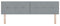 vidaXL - Hoofdbord - met - Knopen - Lichtgrijs - 180 - cm - Stof