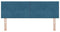 vidaXL - Hoofdbord - met - Knopen - Donkerblauw - 140 - cm - Fluweel