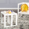 Roba Houten Bank - Omvormbaar tot Tafel of Bank - 2 Zithoogtes - Wit