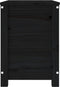 vidaXL - Opbergbox - zwart - 60x32x45,5 - cm - massief - grenenhout