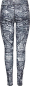 ONLY PLAY ONPMAJVI AOP TRAIN TIGHTS - Dames Sportlegging - Aansluitende pasvorm - Zwart - Wit