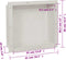 vidaXL - Douchenis - 41x36x10 - cm - matwit