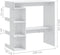 vidaXL - Bartafel - met - opbergrek - 100x50x101,5 - cm - hoogglans - wit