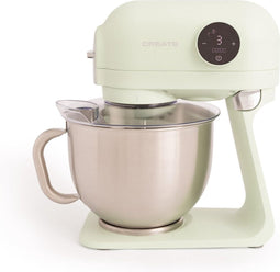 CREATE DOWNMIX RETRO Keukenmachines Planetaire Rotatiemixer Foodprocessor - 6 Snelheid - Roestvrij Staal - 5L - Accessoires - Groen