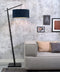 GOOD&MOJO Vloerlamp Andes - Zwart/Lichtgrijs - 72x47x176cm - Scandinavisch,Bohemian - Staande lampen voor Woonkamer - Slaapkamer