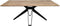 HSM Collection Eettafel Zurich Veneto - 180x90 cm - swiss edge - acaciahout/metaal