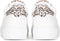 PS Poelman TITULAR - Dames sneakers - Wit tumbled leer met dalmatiërprint (2023)