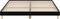 vidaXL - Bedframe - bewerkt - hout - zwart - 140x200 - cm