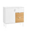 SoBuy FSB91-WN - Buffetkast - 2 compartimenten 3 lades - Wit
