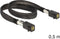 Delock Mini-SAS HD SFF-8643 naar Mini-SAS HD SFF-8643 data kabel - 0,50 meter - zwart