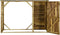 vidaXL - Tuinschuur - 253x80x170 - cm - grenenhout