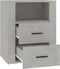 vidaXL - Nachtkastje - 50x36x60 - cm - bewerkt - hout - betongrijs