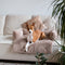 District 70 NUZZLE - Zachte Hondenmand Voor Op De Bank - Large 85 x 75 cm - Taupe