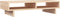 vidaXL - Monitorstandaard - 60x27x14 - cm - massief - grenenhout - zwart