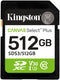 Kingston Canvas Select Plus Gen. 3 - SDXC 512GB - UHS-I tot 150MB/s - Class 10, V30
