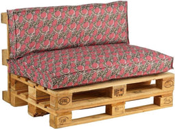 In the Mood Mitchell Palletkussens - 120 x 80 cm / 120 x 40 cm - Fuchsia