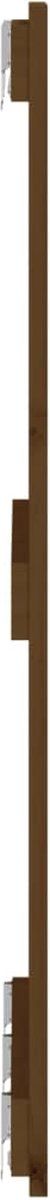 vidaXL - Wandhoofdbord - 166x3x90 - cm - massief - grenenhout - honingbruin