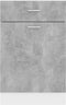 vidaXL - Onderkast - met - lade - Lyon - 50x46x81,5 - cm - bewerkt - hout - betongrijs