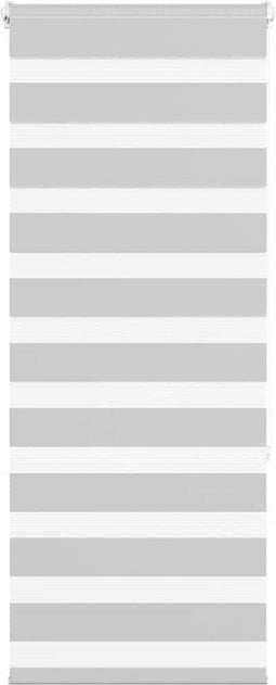 vidaXL - Zebra - rolgordijn - 60x150 - cm - stofbreedte - 55,9 - cm - lichtgrijs