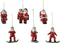 Figuur polyresin l7b3.5h8.5 cm rood a6