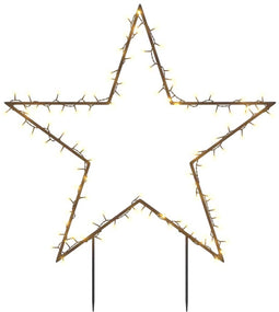 vidaXL - Kerstverlichting - met - ster - 115 - LED's - 85 - cm
