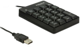 DeLOCK 12481 - USB Numeriek Toetsenbord - 19 Toetsen - Zwart