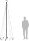 vidaXL - Kerstboom - met - grondpin - 310 - LED's - warmwit - 300 - cm