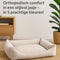 Flamingo Baldar - Orthopedische hondenmand - Memory foam - Geel 100 x 80 x 25 cm