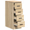 vidaXL - Garagekast - 30x51x85 - cm - massief - grenenhout - sonoma - eikenkleurig