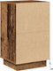 vidaXL - Nachtkastje - met - LED - in - Oud - Hout - - - 39x34.5x65 - cm - - - Kunststof