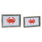 Set van trays Home ESPRIT Multicolour Mangohout 43,5 x 27 x 5,5 cm (2 Stuks)