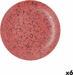 Platt tallrik Ariane Oxide Keramisch Rood (Ø 27 cm) (6 Stuks)