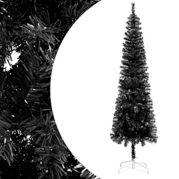 vidaXL - Kerstboom - smal - 120 - cm - zwart