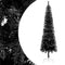 vidaXL - Kerstboom - smal - 120 - cm - zwart
