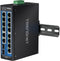 TrendNet TI-G162 - Industrial Ethernet Switch - 14x 1Gbps RJ45 - 2x SFP - IP30 - 40° tot 75° C