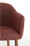 Blaine eetkamerstoel - beige+hout donkerbruin
