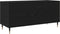 vidaXL - Recordkast - Zwart - Eiken - 100x38x48 - cm - Gerecycled - Hout