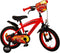 Volare Disney Cars - Kinderfiets - 14 Inch - Handrem en Zijwieltjes - Rood