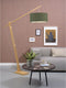 GOOD&MOJO Vloerlamp Montblanc - Bamboe/Groen - 175x47x207cm - Scandinavisch,Bohemian - Staande lampen voor Woonkamer - Slaapkamer