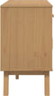 vidaXL - Dressoir - OLDEN - 114x43x73,5 - cm - massief - grenenhout - wit - en - bruin