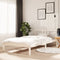 vidaXL - Bedframe - massief - hout - wit - 100x200 - cm