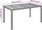 vidaXL - Tuintafel - met - houten - blad - 150x90x75 - cm - poly - rattan - zwart